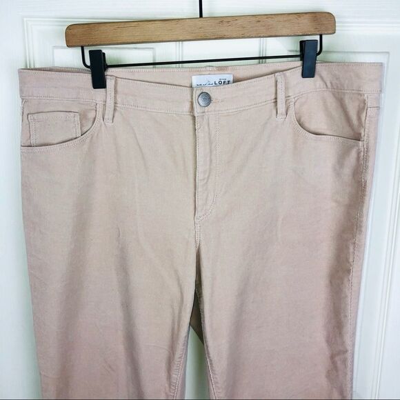 Loft blush pink modern boot corduroy pants 33 16 t - Picture 2 of 9